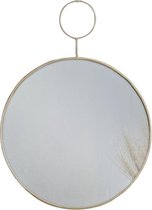 Spiegel RIKKI - Goud - Minimalistisch - Tijdloos - Rond - 32 x 41 cm - Maat M