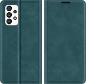 Hoesje Geschikt voor Samsung Galaxy A33 Portemonnee Book Case - Kunstleer - Groen
