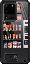 Casimoda® hoesje - Geschikt voor Samsung Galaxy S20 Ultra - Snoepautomaat - Luxe Hard Case Zwart - Backcover telefoonhoesje - Multi