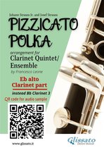 Pizzicato Polka - Clarinet Quintet 6 - Eb Alto Clarinet (instead Clarinet 3) part of "Pizzicato Polka" Clarinet Quintet / Ensemble sheet music