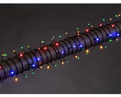 Stella LED, lichtslinger, 8 m, 120 leds, veelkleurig, groene kabel, voor binnen en buiten, 24 V