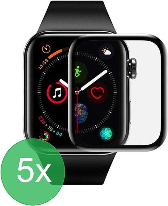 Geschikt voor Apple Watch Series 7 41mm Smartwatchscreenprotector 5x - Screenprotector - Full - Bescherming - ZT Accessoires