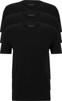 HUGO BOSS Classic T-shirts regular fit (3-pack) - heren T-shirts O-hals - zwart - Maat: L