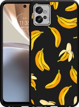 Motorola Moto G32 Hoesje Zwart Banana - Designed by Cazy