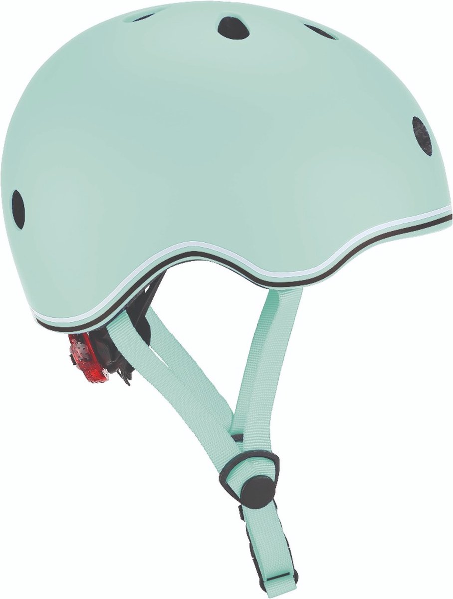 Kinderhelm Globber Go Up Pastel Verstelbaar 45-51cm Met verlichting Sterke Polycarbonaat Buitenschaal Groen