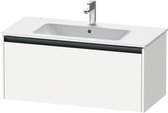 Duravit Ketho 2 wastafelonderbouwkast met 1 lade 101x48x44cm met greep antraciet wit mat