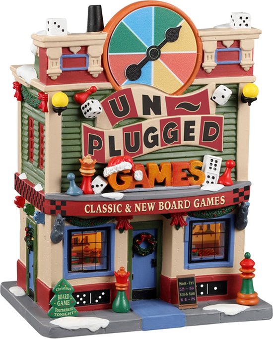 Lemax - Unplugged Games, B/o Led - Kersthuisjes & Kerstdorpen