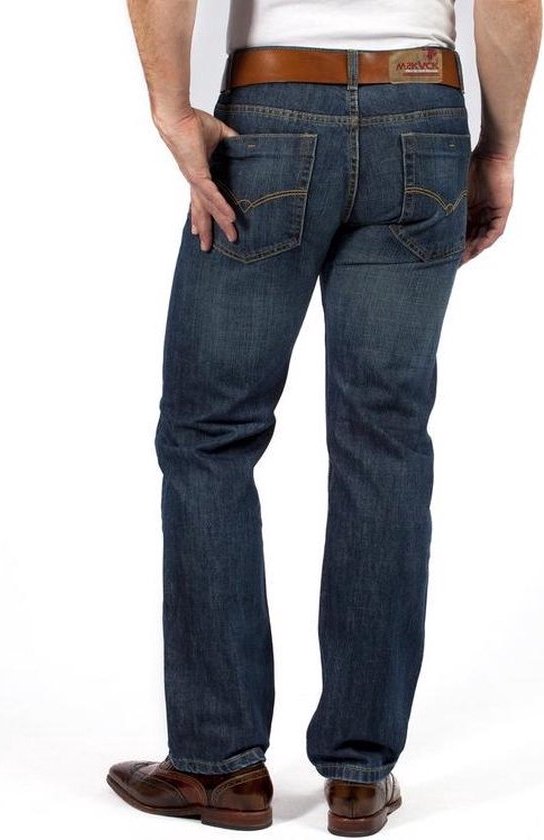 MASKOVICK Heren Jeans Nelson GEEN-stretch Regular - Dark Used - W33 X L32 |  bol