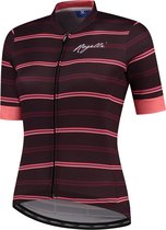 Rogelli Stripe Fietsshirt - Korte Mouwen - Dames - Bordeaux, Coral - Maat 2XL