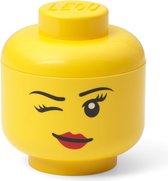 Opbergdoos LEGO-hoofd Winky, Geel - Polypropyleen - LEGO