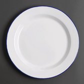Olympia Emaille Bord - Ø30x(H)2,5cm ( Set van 6 )