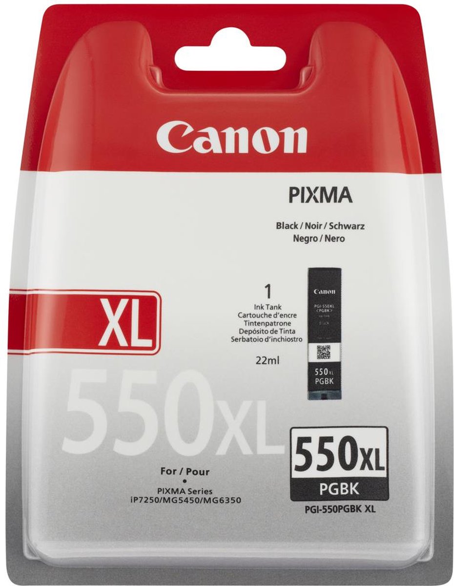 Canon PGI-550PGBK XL - Inktcartridge / Pigment Zwart / Hoge Capaciteit