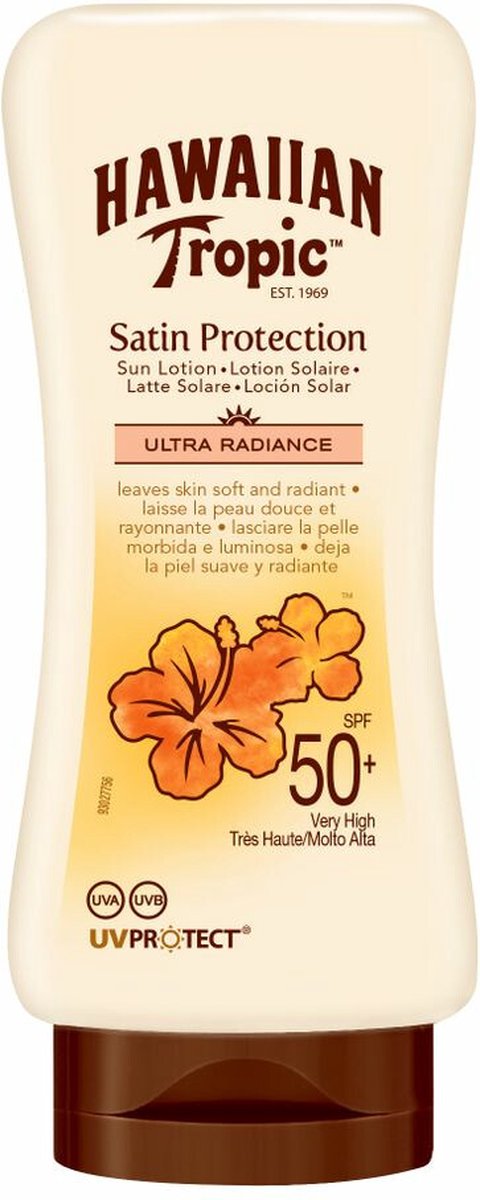Goedkoopste Hawaiian Tropic Satin Protection Sun Lotion - SPF50 - 180ml - 1 Stuk