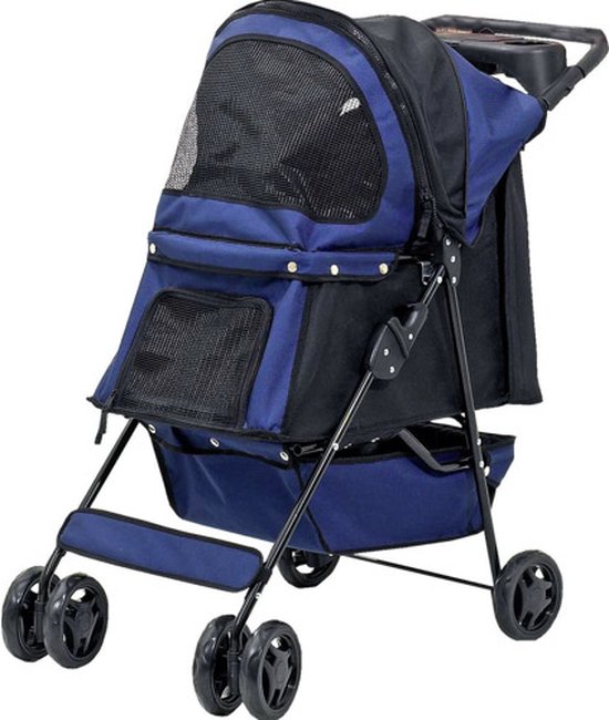 Flamingo Buggies Smart - Donkerblauw - 87 x 40 x 93 cm