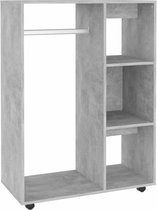 vidaXL-Kledingkast-80x40x110-cm-bewerkt-hout-betongrijs