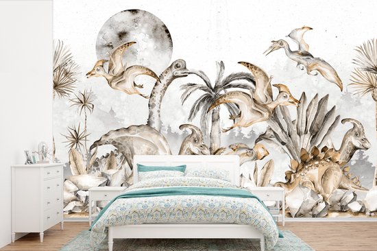 Papier Peint - Papier peint photo Dinosaurus - Décoration Jungle - Enfants - Largeur 525 cm x Hauteur 350 cm