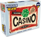 Puzzel Mancave - Casino - Vintage - Legpuzzel - Puzzel 1000 stukjes volwassenen