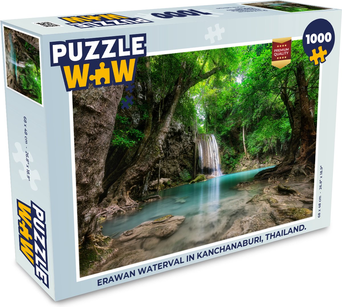 Puzzle 2000 pièces - Educa - Cascade en Thaïlande - Paysage et