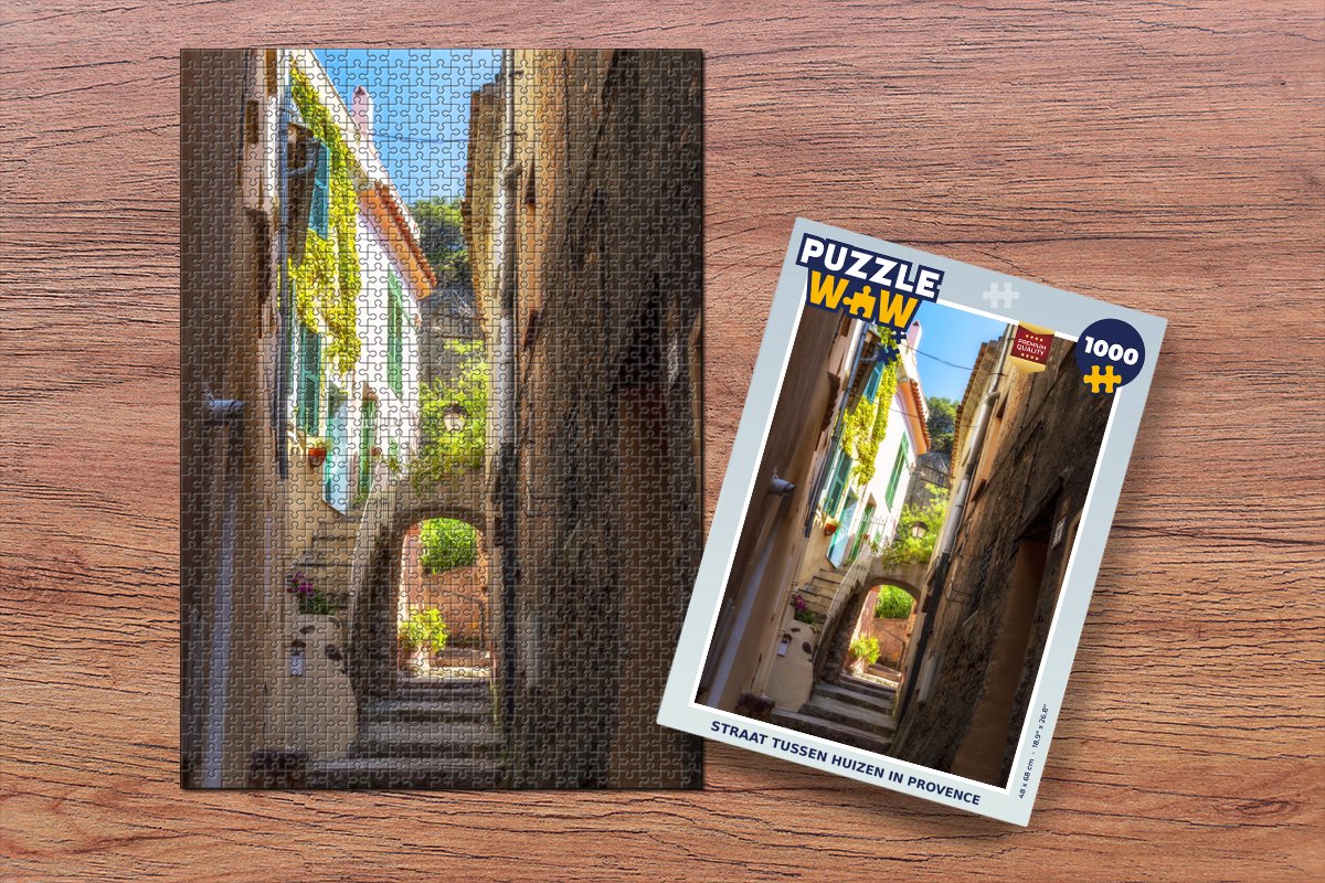 Puzzle Rue entre maisons en Provence - Puzzles - Puzzle 1000 pièces adultes  | bol.com