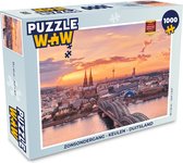 Puzzel Zonsondergang - Keulen - Duitsland - Legpuzzel - Puzzel 1000 stukjes volwassenen