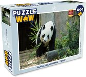 Puzzel Panda - Boomstam - Grot - Legpuzzel - Puzzel 1000 stukjes volwassenen