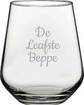 Gegraveerde Drinkglas 42,5cl De Leafste Beppe