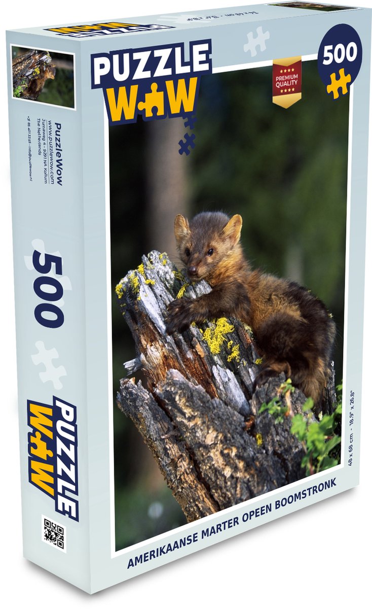 Puzzel Marter - Boom - Bos - Legpuzzel - Puzzel 500 stukjes