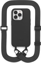 Change 2 in 1 Bio Case Big Belt edition - geschikt voor iPhone 14 Pro Max - afneembare schouderband - nekkoord - Black