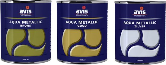Avis Aqua Metallic Zilver - 1 Liter
