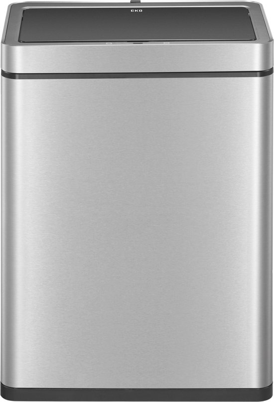 EKO - Mirage Plus Sensor Recycler 30+30 liter - Stainless steel Plastic - mat RVS - Prullenbak