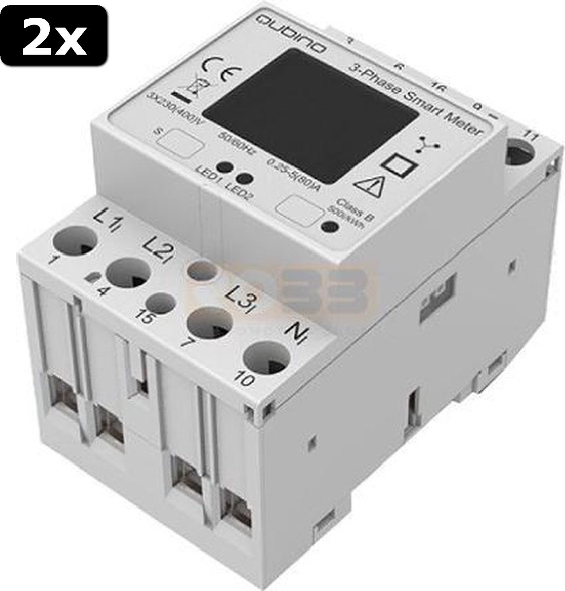 2x Qubino 3 Fase Smart Meter ZWave Plus