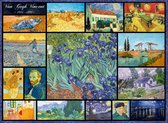 Bluebird  Collage - Vincent Van Gogh  -  Puzzel 4000 stukjes