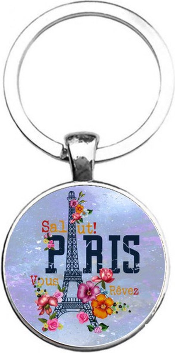 Sleutelhanger Glas - Paris
