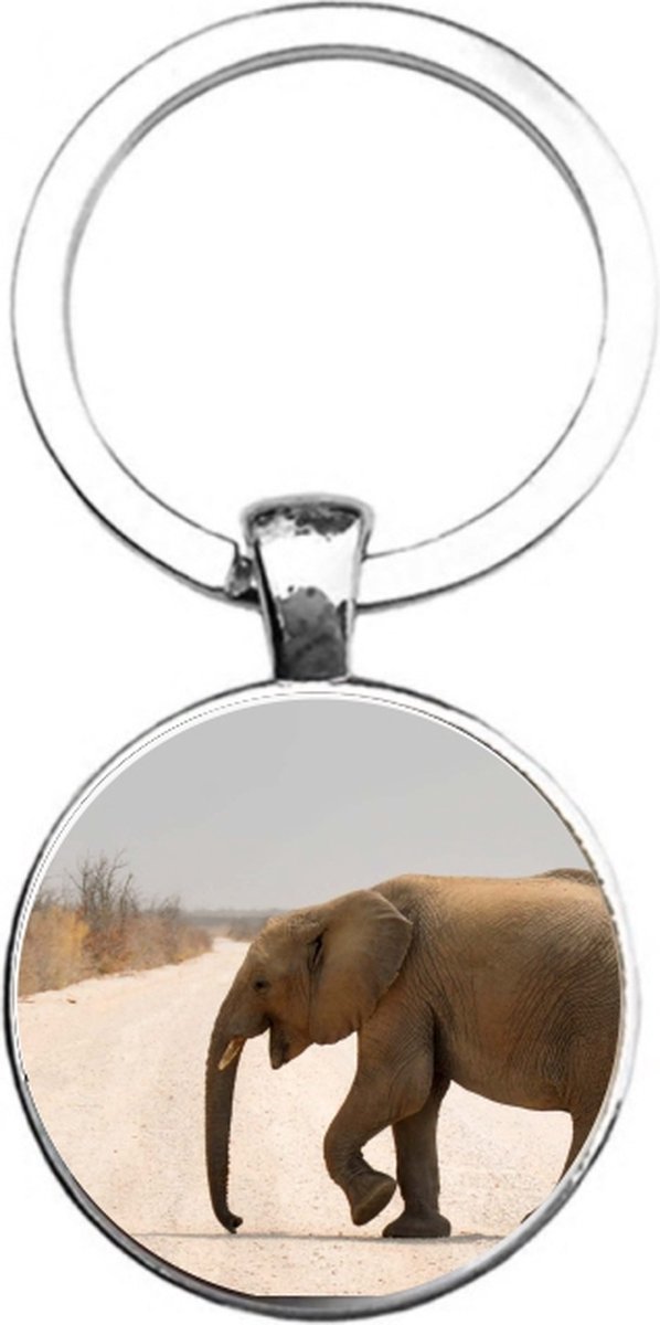 Sleutelhanger Glas - Olifant