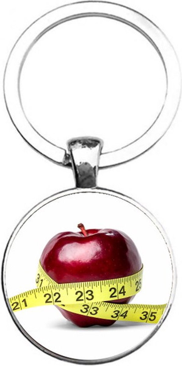 Sleutelhanger Glas - Appel