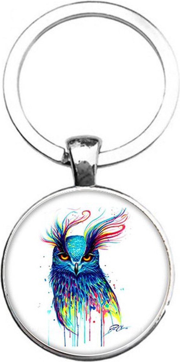 Sleutelhanger Glas - Uil