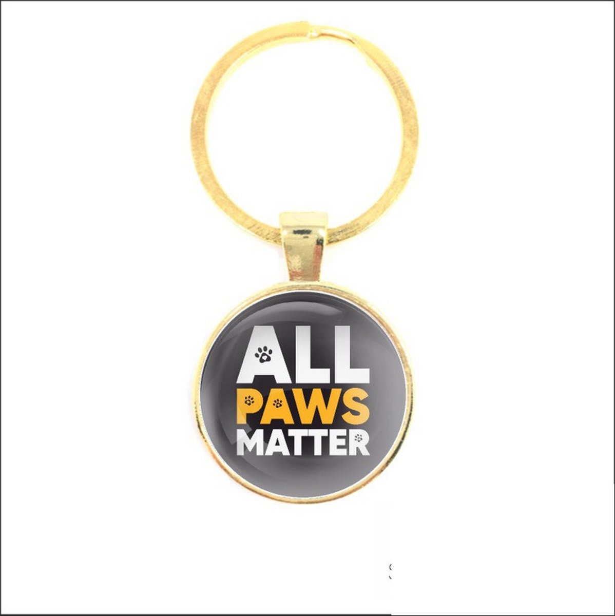 Sleutelhanger Glas - All Paws Matter