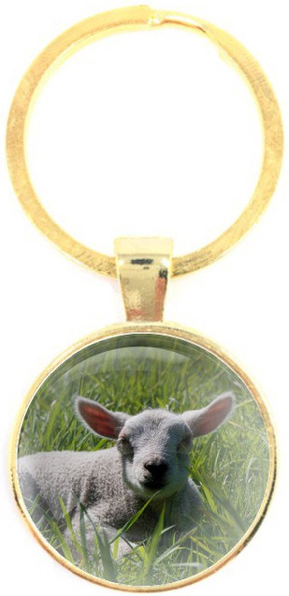 Sleutelhanger Glas - Schaap
