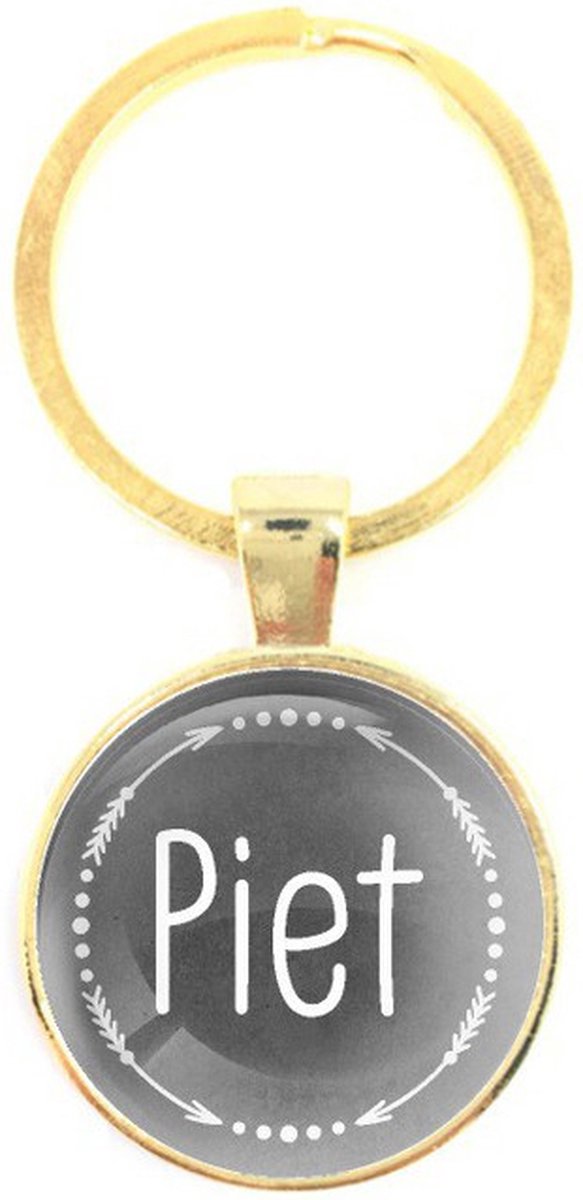 Sleutelhanger Glas - Piet