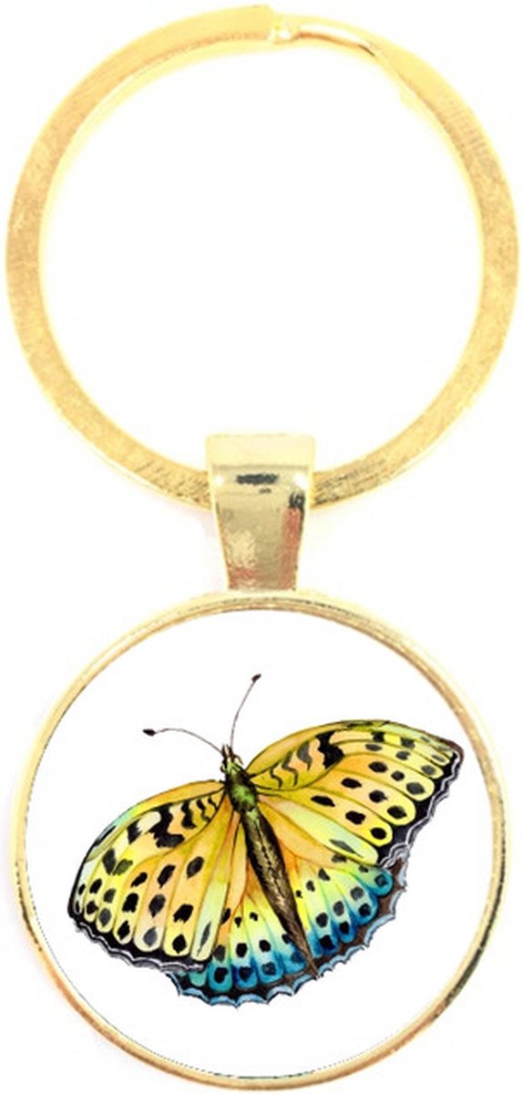 Sleutelhanger Glas - Vlinder