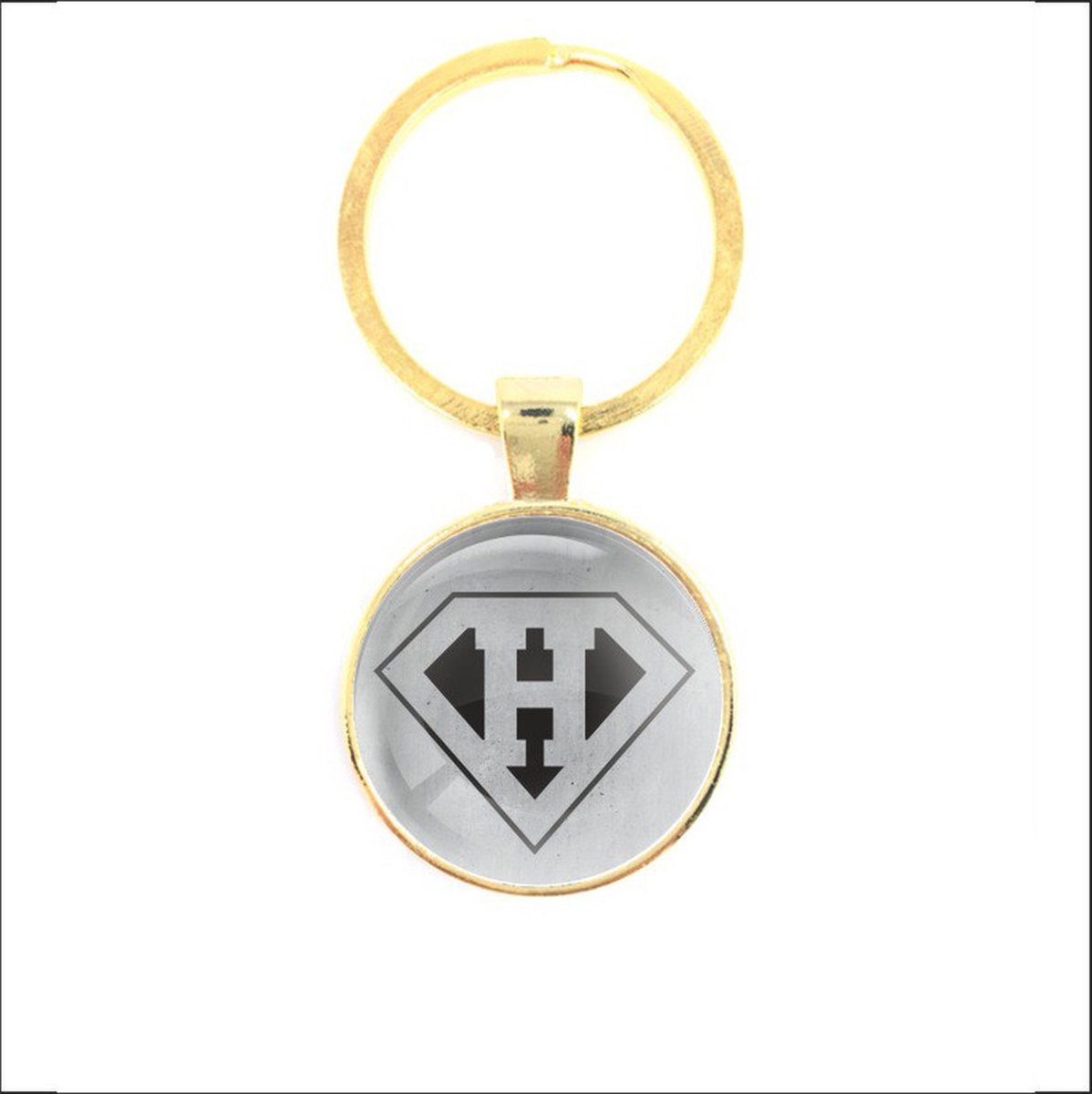 Sleutelhanger Glas - H