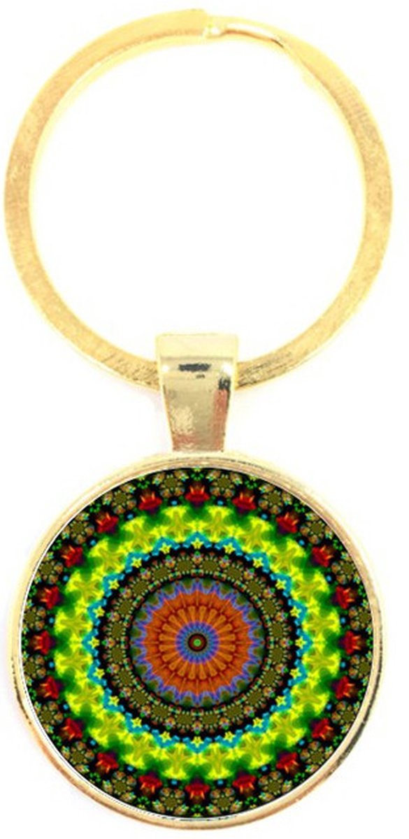 Sleutelhanger Glas - Mandala