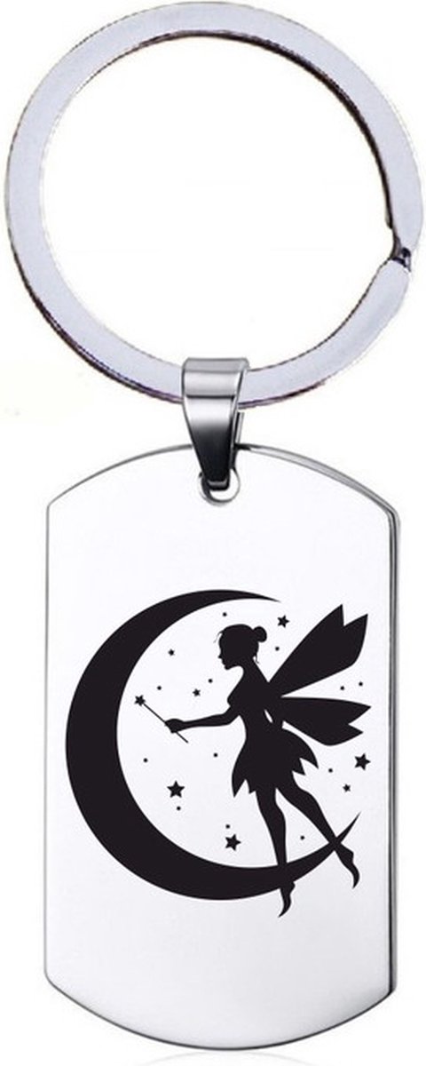 Sleutelhanger RVS - Maan Elf