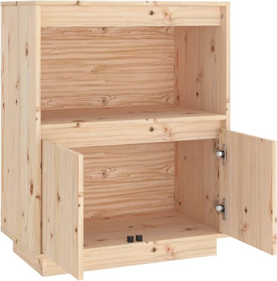 vidaXL Buffet 60x34x75 cm Bois de pin massif - Buffet - Commodes - Armoire haute - Buffet en bois