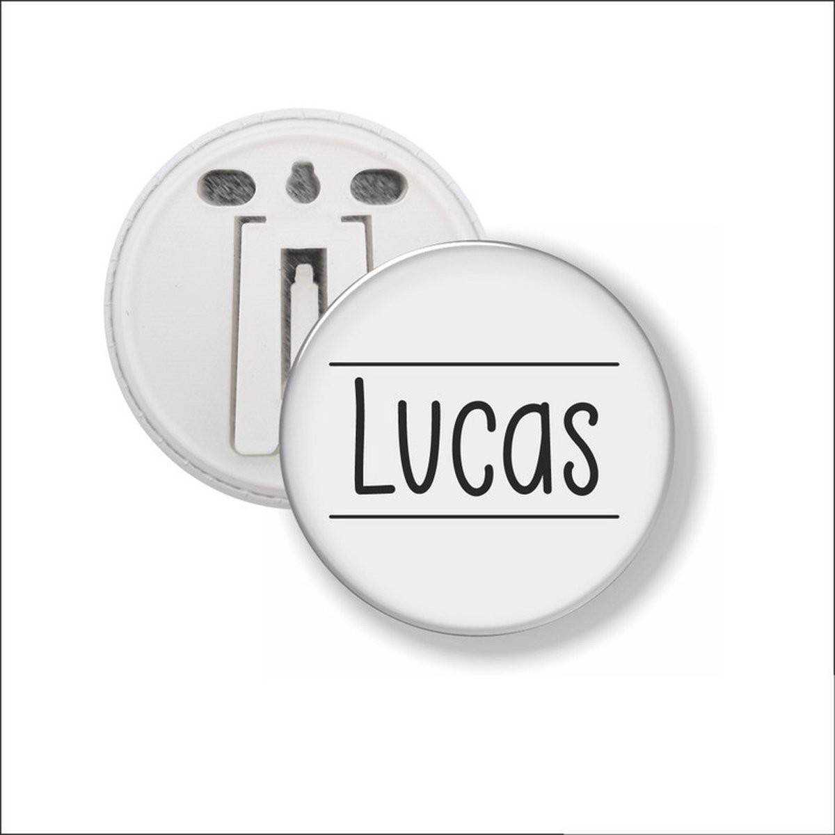 Button Met Clip 58 MM - Lucas
