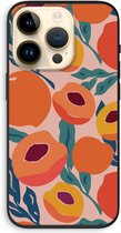 Case Company® - Hoesje geschikt voor iPhone 14 Pro hoesje - Perzik - Biologisch Afbreekbaar Telefoonhoesje - Bescherming alle Kanten en Schermrand