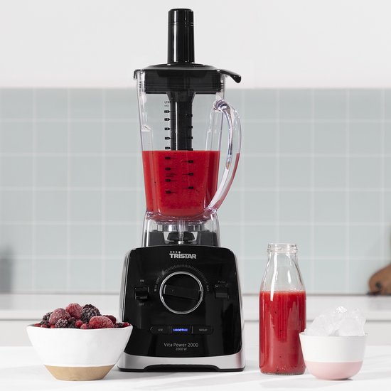 Tristar Power Blender BL-4473 – Blender, smoothiemaker en ijscrusher 2 liter - 2000 Watt - Kan van Hoogwaardig Tritan - Zwart van Tristar — afbeelding 5