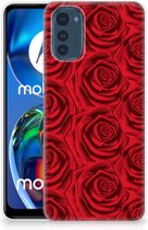 GSM Hoesje Motorola Moto E32 TPU Bumper Red Roses