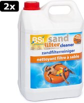 2x BSI - Sand Filter Cleaner - Zwembad - Spa - Reiniger voor zandfilters en filters uit diatomee√´naarde - Verwijdert vet, kalkafzettingen, haren en ander vuil uit de filter - 5 l