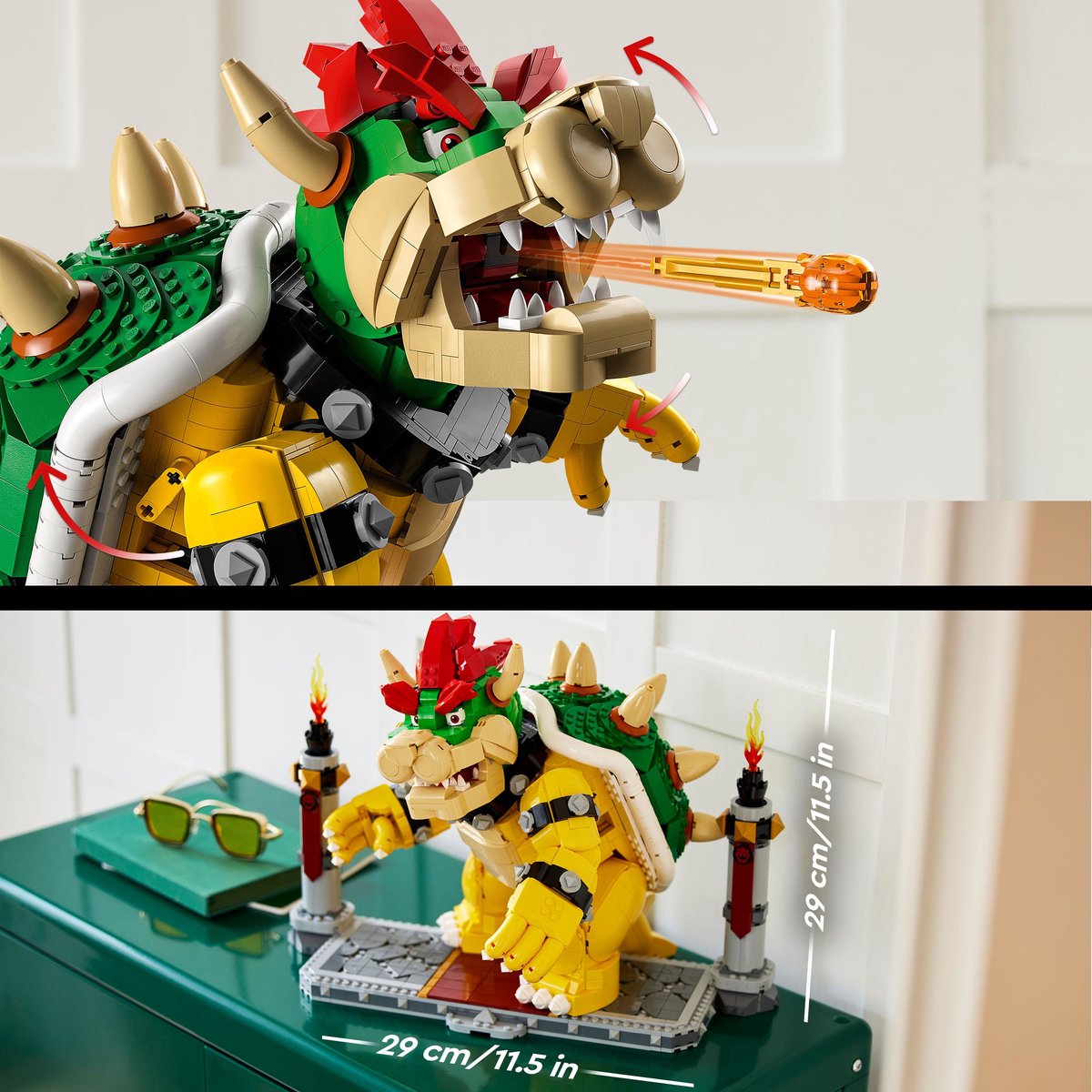 LEGO Super Mario De machtige Bowser, Bouwbaar 3D Model, Verzamelitem & Cadeau Idee - 71411 — afbeelding 20